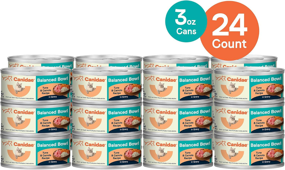 Balanced Bowl Wet Cat Food, Tuna & Carrots, 3 Oz, 24 Pack