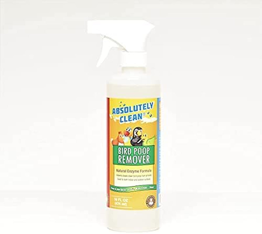 Amazing Bird Poop Cleaner Spray - Just Spray/Wipe - Safely & Easily Removes Bird Messes - Use Indoor/Outdoor - Made in the USA