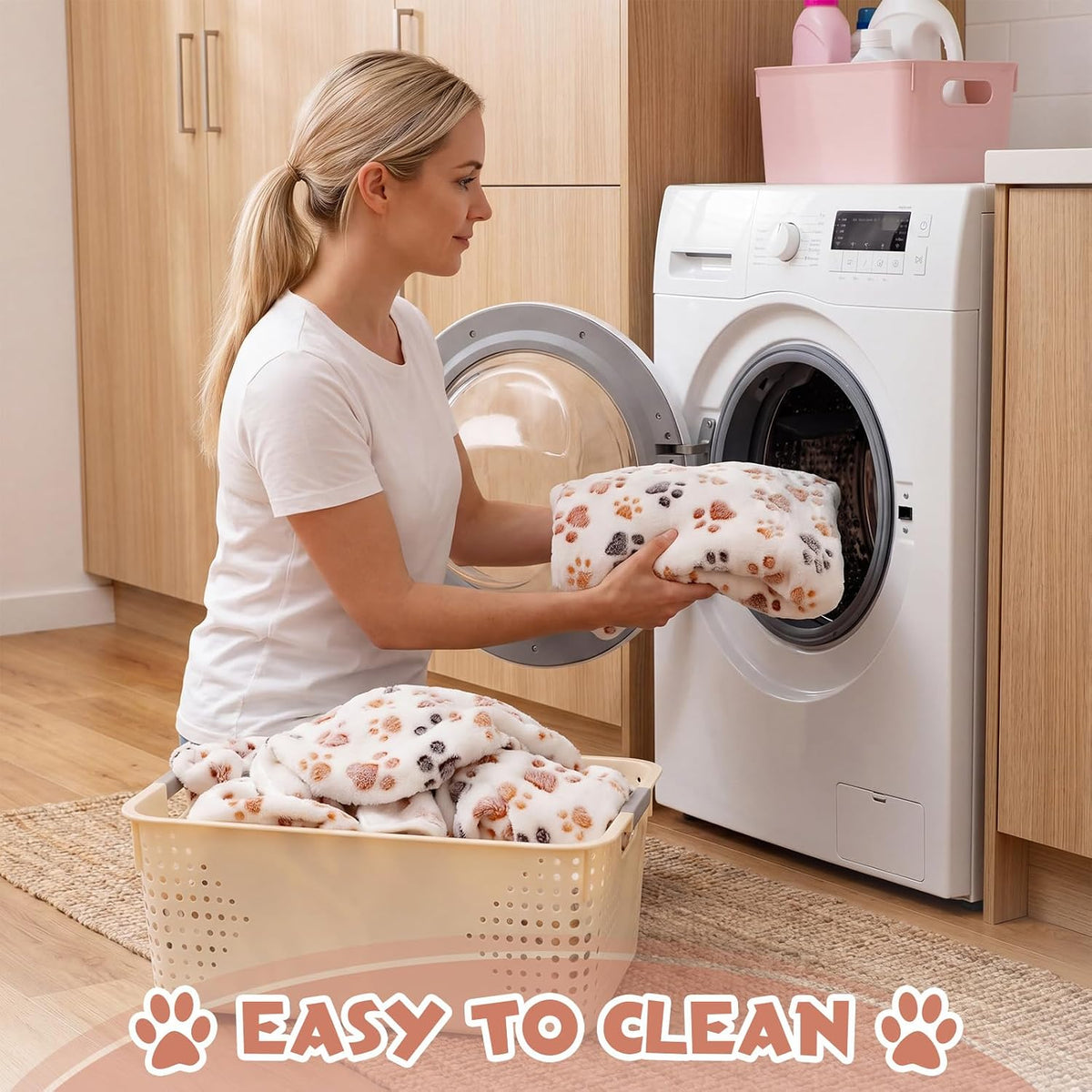 12 Pcs Puppy Blanket for Litter Dog Cat, 41 X 30 Inch White, Gray