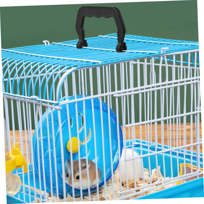 10Pcs Plastic Cage Handle Replacement Handle for Pet Carrier for Outdoor Travel Pet Cage Carrier (Black)