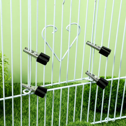 Bird Cage Clips 20Pcs Heavy Duty Iron Safety Door Lock, Escap-Proof Cage Trigger Hooks for Parakeets, Parrots, Lovebirds & Small Animal Enclosures, Rust-Resistant Pet Accessories