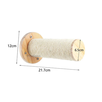 Cat Wall Climbing Shelf Steps Ladder Scratching Post Scratcher Bed Hiding House for Cats Tree Tower Pet Furniture Accessories