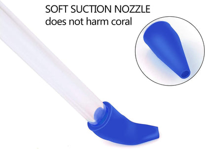 Coral Feeder Long Syringe Tube Liquid Fertilizer Feeder SPS HPS Marine Reef Coral Feeder Tool Fish Excreta Cleaner (6 Units 46.5CM/18.3 Inch)