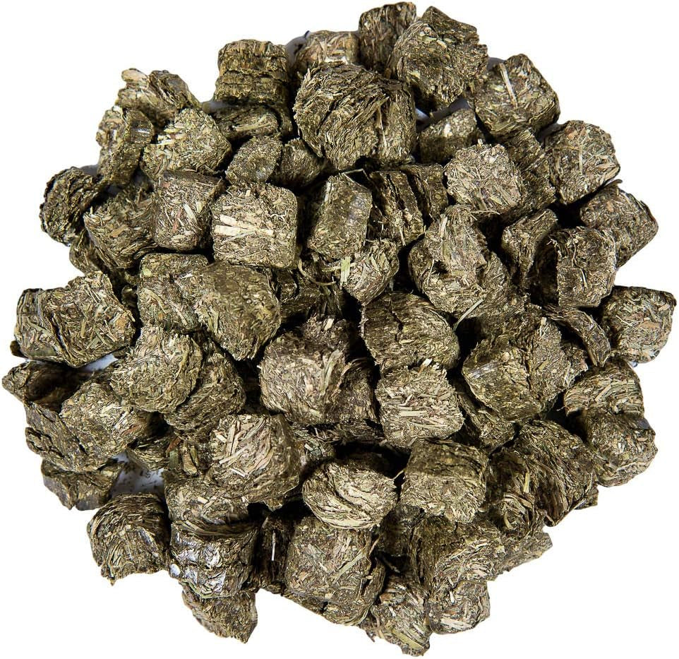 - Straight Timothy Hay Cubes - 100% All Natural Timothy Hay, Not Blended - Delivered Fresh, Guarantee, (5 Lb)