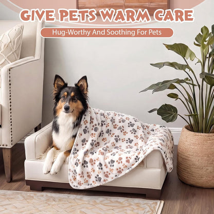 12 Pcs Puppy Blanket for Litter Dog Cat, 41 X 30 Inch White, Gray