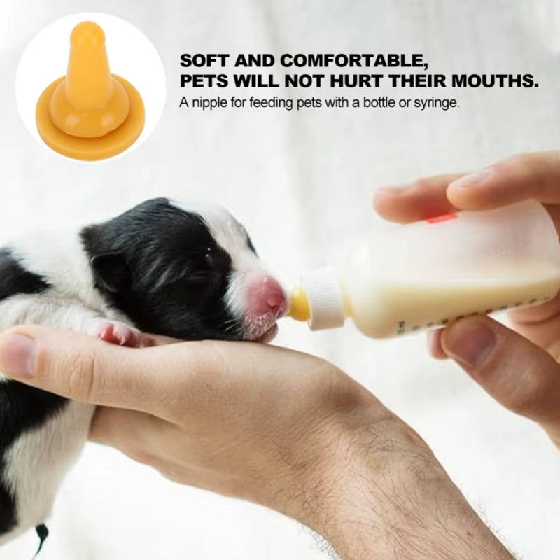 15Pcs Pet Cat Dog Silicone Safety Soft Nurse Feedingbottle Feeder Nipple Accessory
