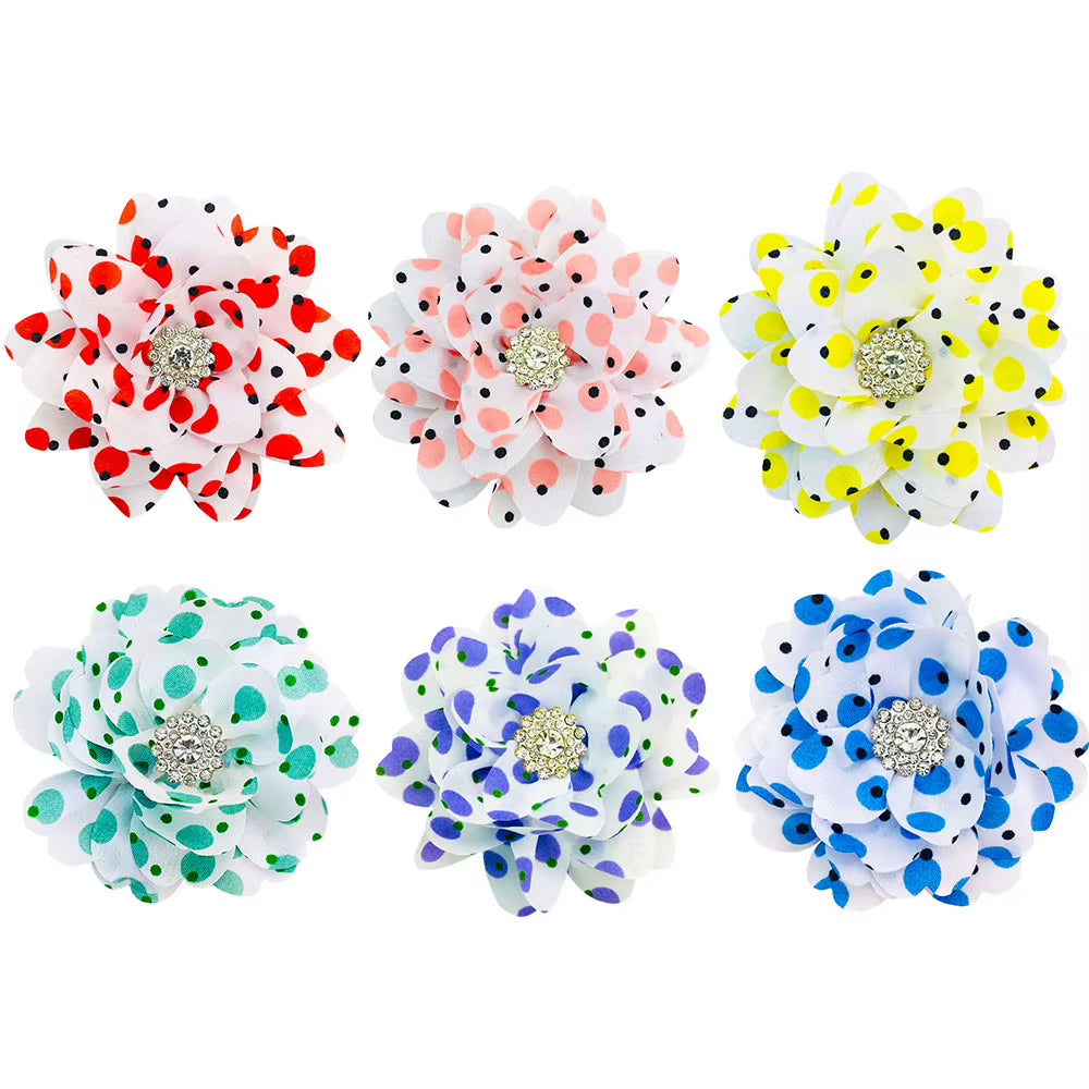 New Big Flower-Collar Remove Dog Bowtie for Dogs Pets Collar Accessories Fashion Dogs Bow Ties Collar Summer Pet Supplies