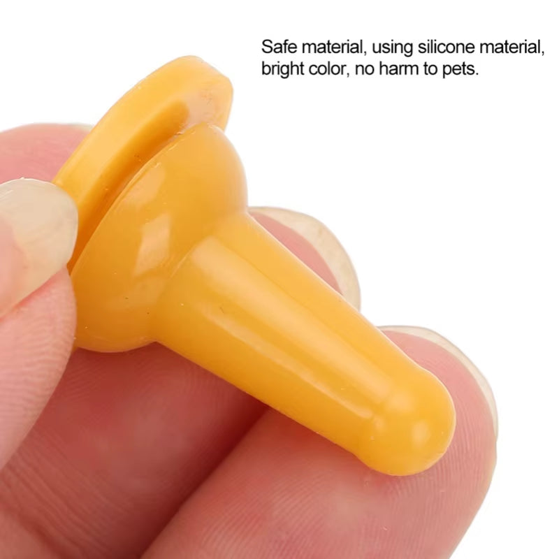 15Pcs Pet Cat Dog Silicone Safety Soft Nurse Feedingbottle Feeder Nipple Accessory