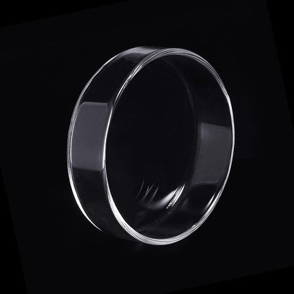 80Mm Aquarium Shrimp Feeder Dish Glass Fish Tank Feeding Bowls round Clear Dishes Tray
