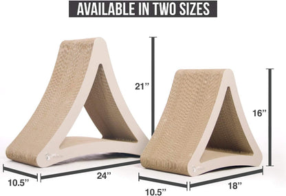 3-Sided Vertical Cat Scratching Post, 18In X 10.5In X 15.9In