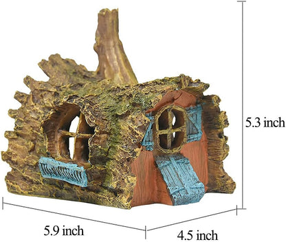 Fish Tank Decorations Betta House Hide Cave Aquarium Ornament Small and Medium Fish Accessories Fish Resin Toys Hideouts Aquarium Backgrounds