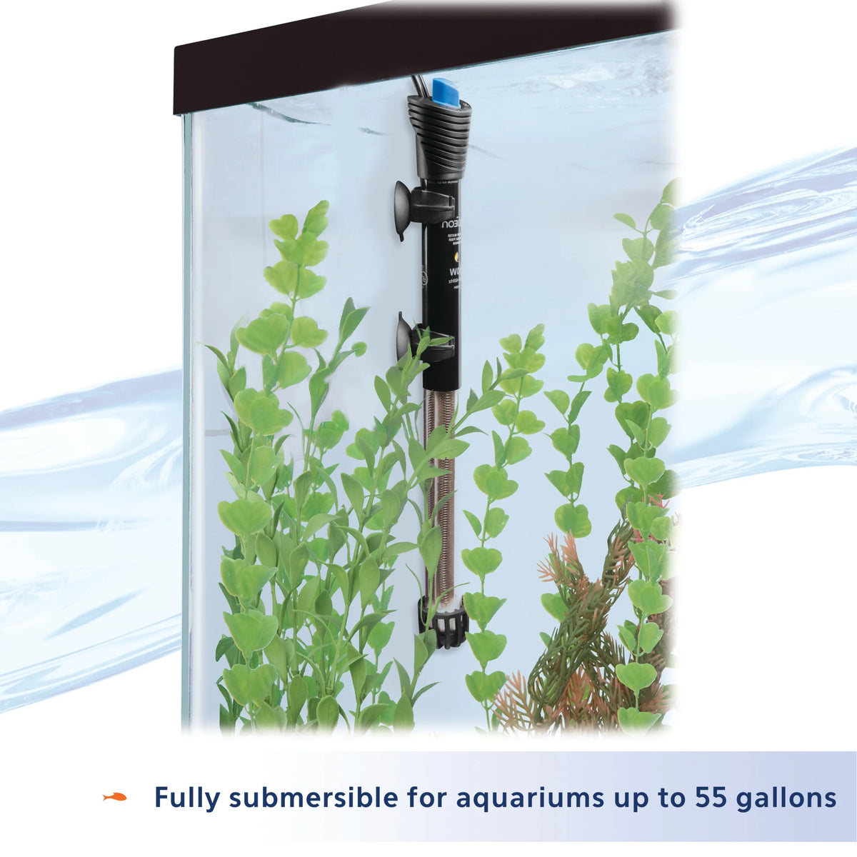 Submersible Aquarium Heater, 150 Watts, up to 55 Gallons