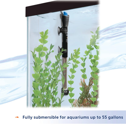 Submersible Aquarium Heater, 150 Watts, up to 55 Gallons