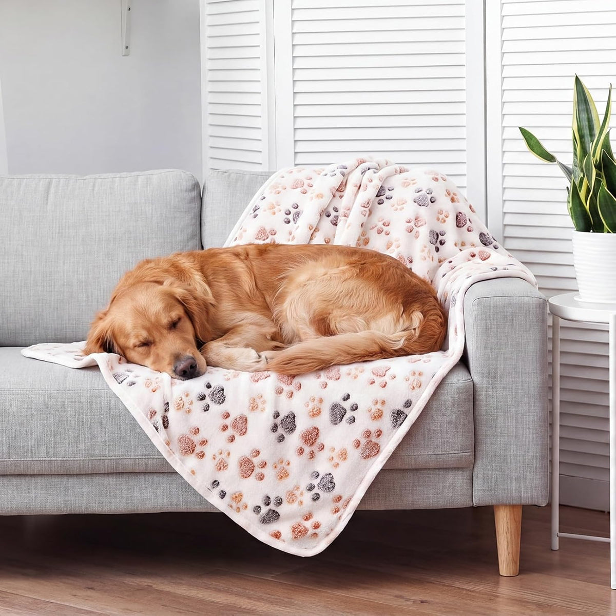 12 Pcs Puppy Blanket for Litter Dog Cat, 41 X 30 Inch White, Gray
