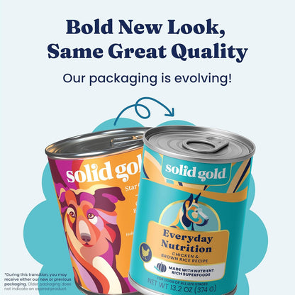 High Calorie Chicken Wet Dog Food, Adult & Puppies, 6Ct Cans