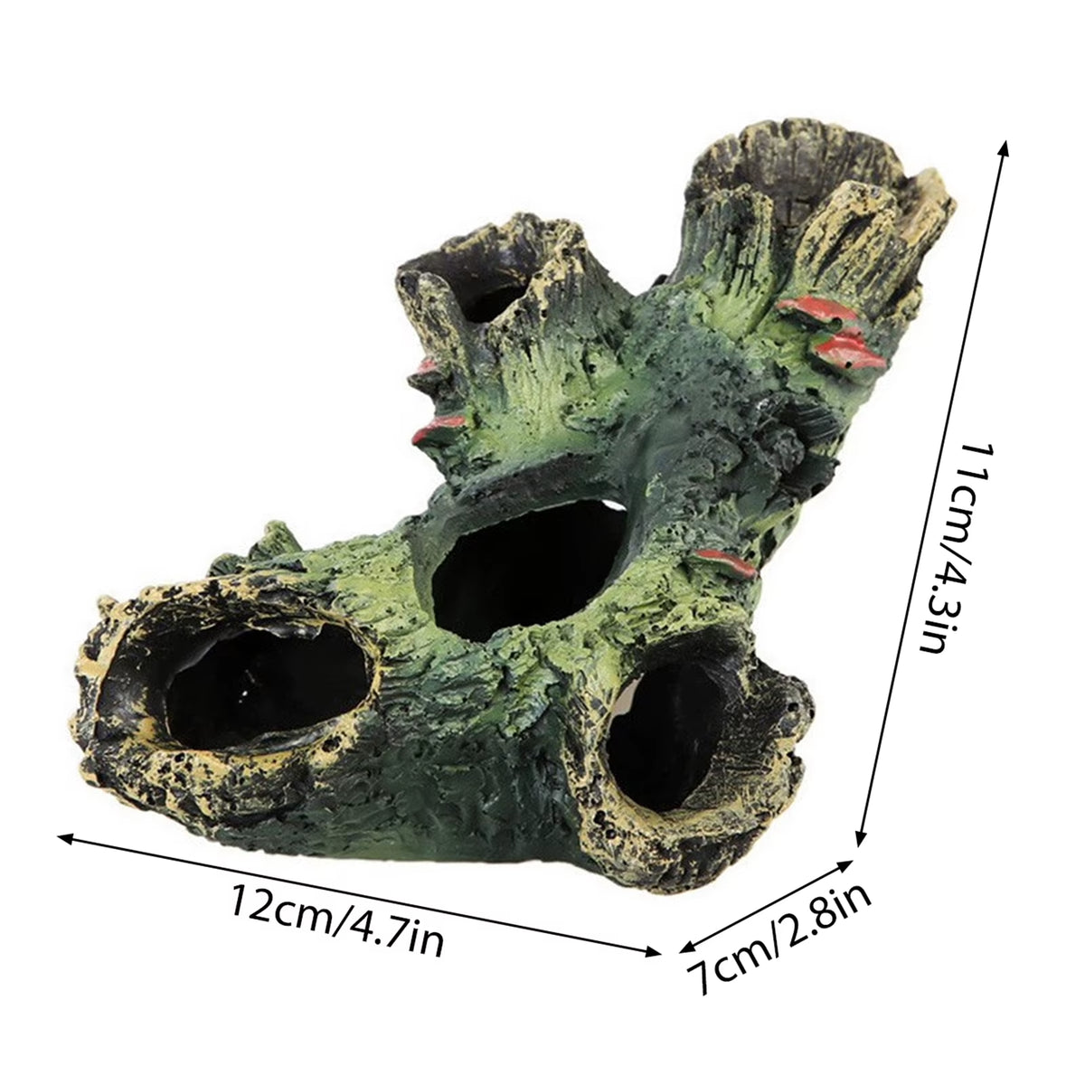Fish Tank Artificial Bridge Resin Landscape Decoration Bridge Aquarium Equipment Accessories Ornament Cave Aquatic Pet Fish