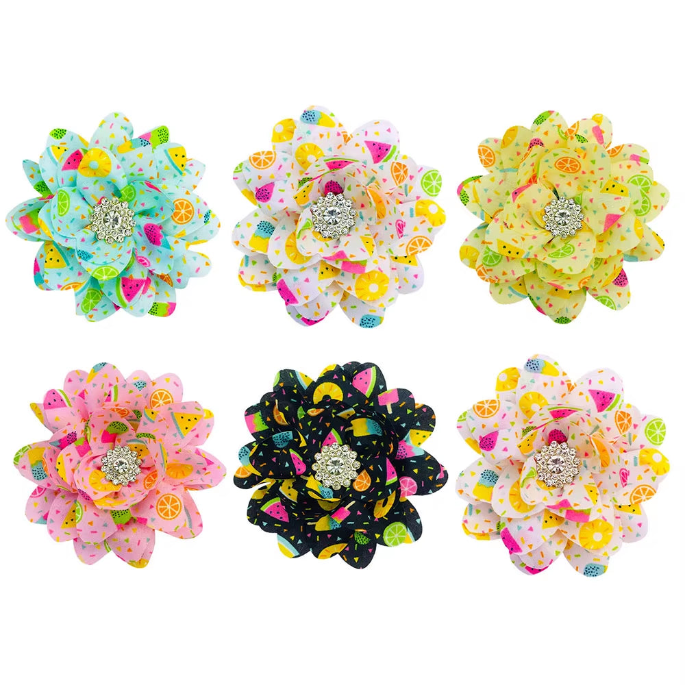 New Big Flower-Collar Remove Dog Bowtie for Dogs Pets Collar Accessories Fashion Dogs Bow Ties Collar Summer Pet Supplies