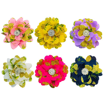 New Big Flower-Collar Remove Dog Bowtie for Dogs Pets Collar Accessories Fashion Dogs Bow Ties Collar Summer Pet Supplies