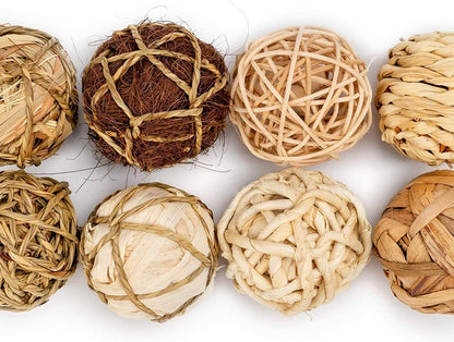 Small Animals Play Activity Balls Rolling Chew Toys(Pack of 8)