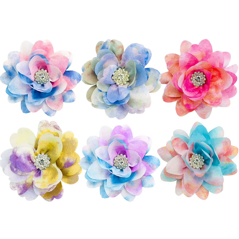 New Big Flower-Collar Remove Dog Bowtie for Dogs Pets Collar Accessories Fashion Dogs Bow Ties Collar Summer Pet Supplies