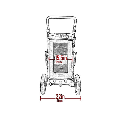 No-Zip Excursion Pet Stroller, Pebble