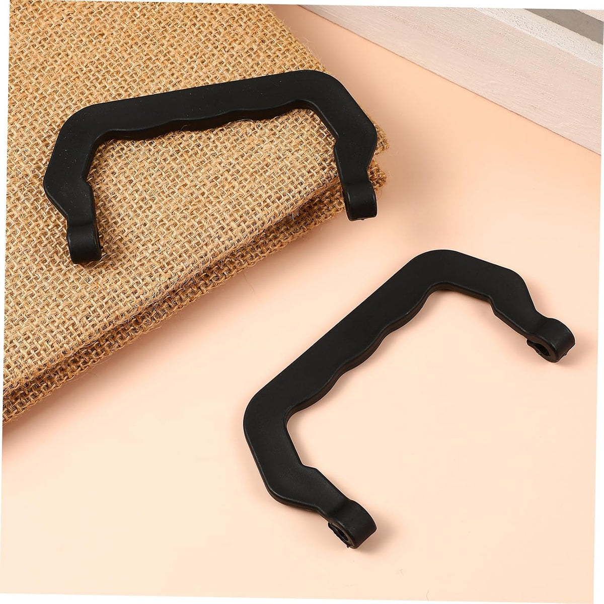 10Pcs Plastic Cage Handle Replacement Handle for Pet Carrier for Outdoor Travel Pet Cage Carrier (Black)