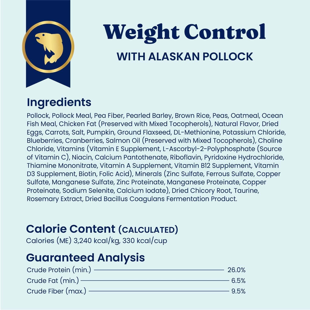 Weight Management Dry Dog Food for Adult & Senior Dogs, 24LB