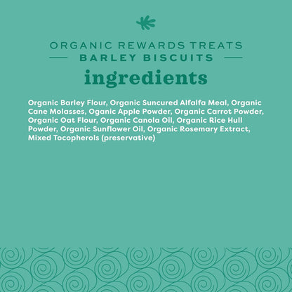 Organic Barley Biscuits Rabbit Treats, Guinea Pig Treats, 2.65 Oz