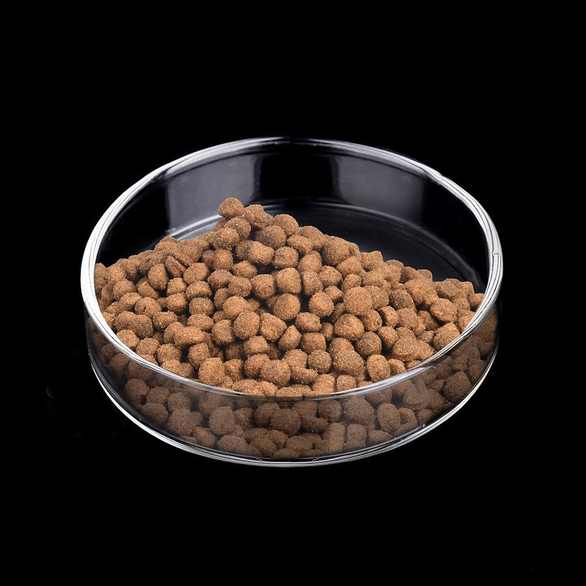 80Mm Aquarium Shrimp Feeder Dish Glass Fish Tank Feeding Bowls round Clear Dishes Tray