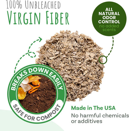 Paper Bedding, Brown, Odor Control, 178 L, 2-Pack