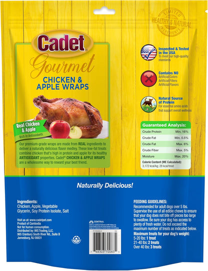 Gourmet Chicken & Apple Wrapped Biscuits Dog Treats, 28 Oz