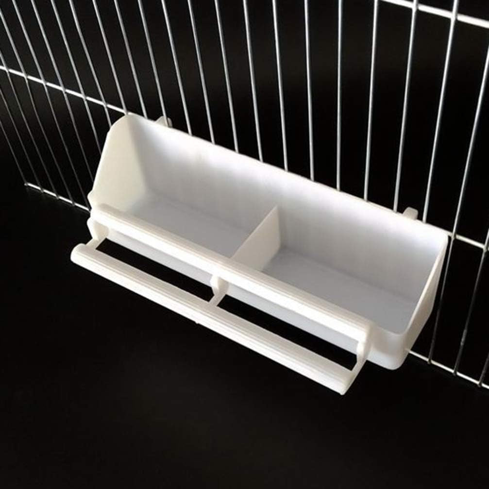 6 Pcs Bird Feeder - Plastic Bird Cage Accessories for Parrot & Small Birds