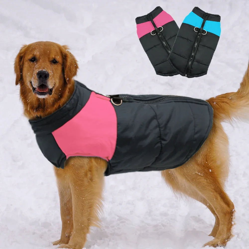 New Waterproof Big Dog Vest Jacket Winter Warm Pet Dog Clothes for Small Large Dogs Puppy Pug Coat Dogs Pets Clothing 4XL 5XL