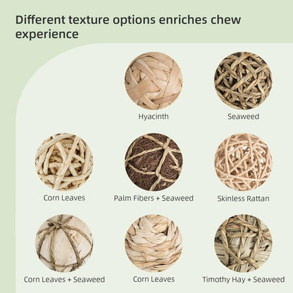 Small Animals Play Activity Balls Rolling Chew Toys(Pack of 8)