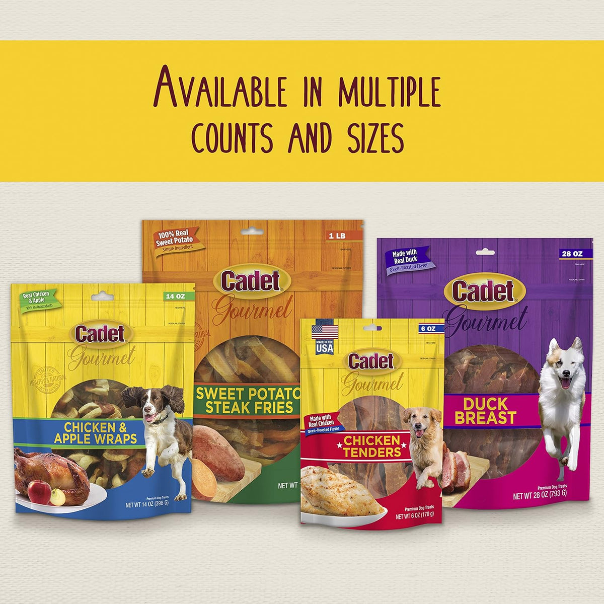 Gourmet Chicken & Apple Wrapped Biscuits Dog Treats, 28 Oz