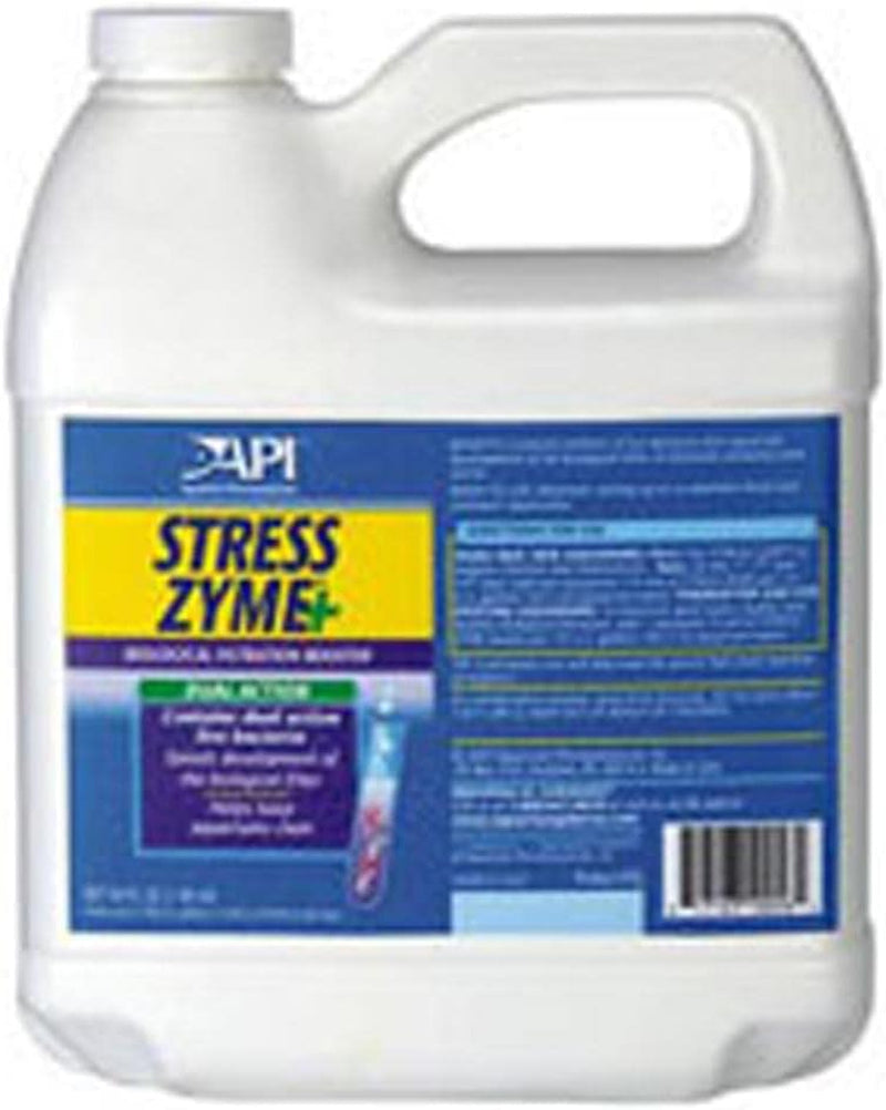 Stress Zyme Freshwater and Saltwater Aquarium Cleaning Solution 1-Gallon Bottle