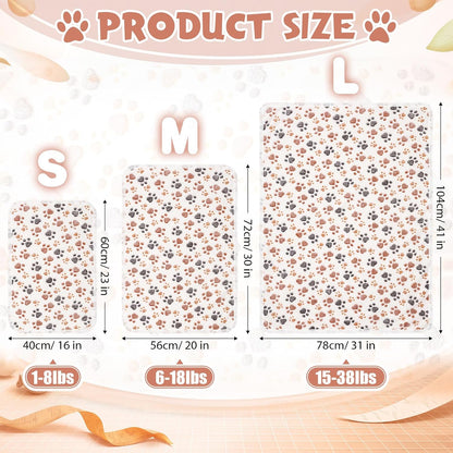 12 Pcs Puppy Blanket for Litter Dog Cat, 41 X 30 Inch White, Gray
