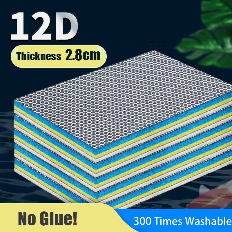 12D 12-Layers Aquarium Filter Sponge Bio Media No Glue High-Density Fish Tank Pond External Filter Cotton Skimmer Accessories