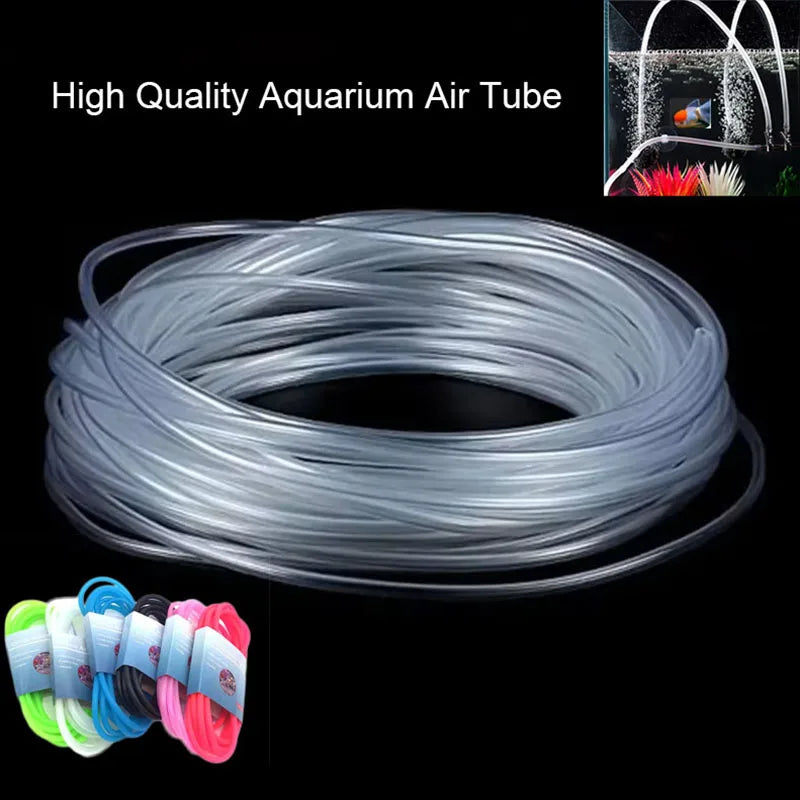 4*6Mm Silicon Aquarium 1M/3M/5M/10M Oxygen Pump Hose Air Bubble Stone Aquarium Fish Tank Pond Pump Tube Food Grade Material