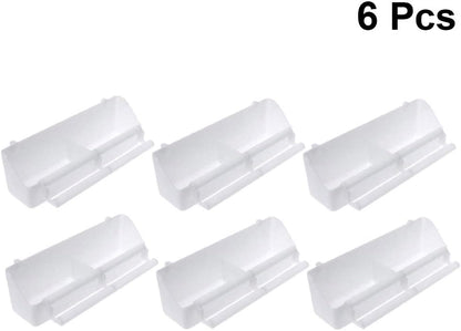 6 Pcs Bird Feeder - Plastic Bird Cage Accessories for Parrot & Small Birds