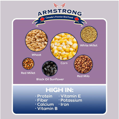 Armstrong Wild Bird Food High Energy Diet All Season Bird Seed Blend, 33Lb