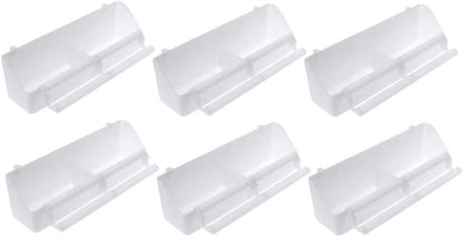 6 Pcs Bird Feeder - Plastic Bird Cage Accessories for Parrot & Small Birds