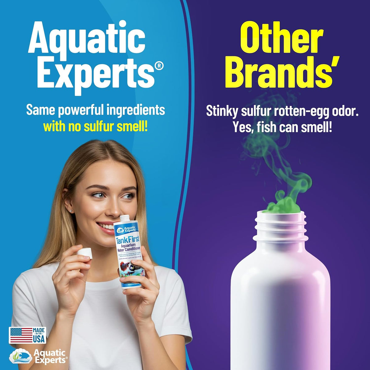 Tankfirst Complete Aquarium Water Conditioner - Fish Water Conditioner, Instantly Removes Chlorine, Chloramines, and Detoxifies Ammonia from Fish Tank (Tankfirst Regular, 500 Ml)