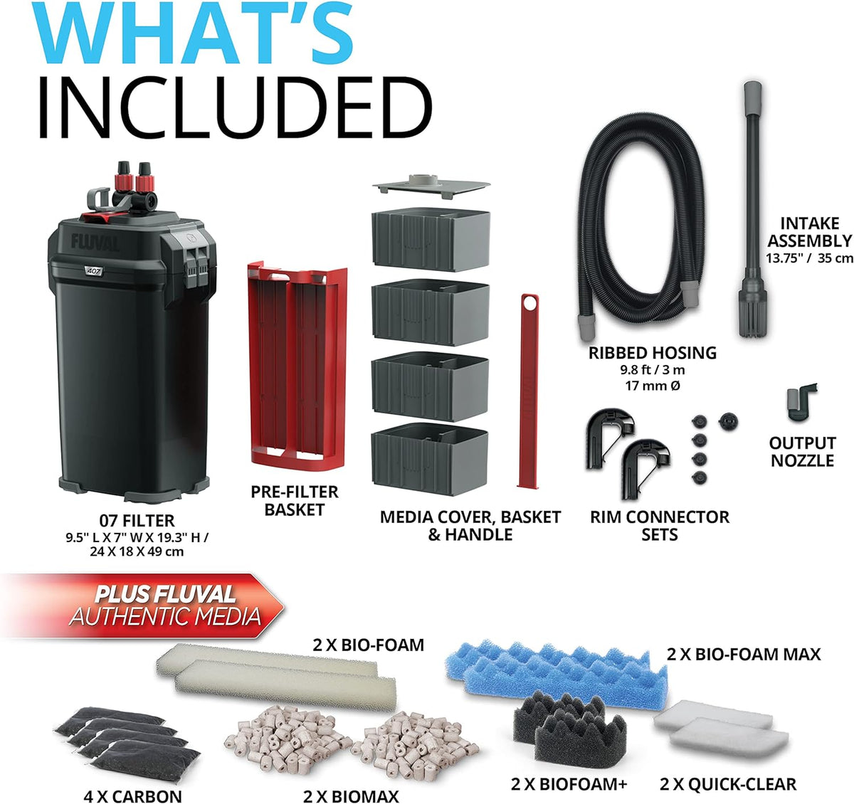 407 Performance Canister Filter - for Aquariums up to 100 Gallons