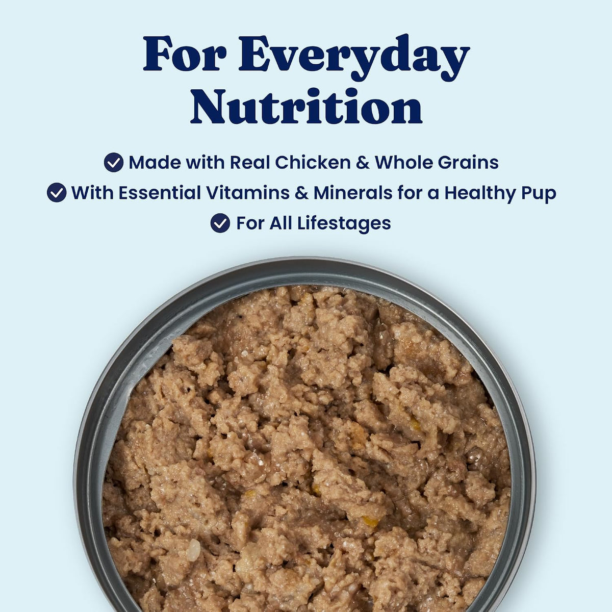 High Calorie Chicken Wet Dog Food, Adult & Puppies, 6Ct Cans