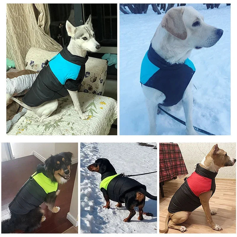 New Waterproof Big Dog Vest Jacket Winter Warm Pet Dog Clothes for Small Large Dogs Puppy Pug Coat Dogs Pets Clothing 4XL 5XL