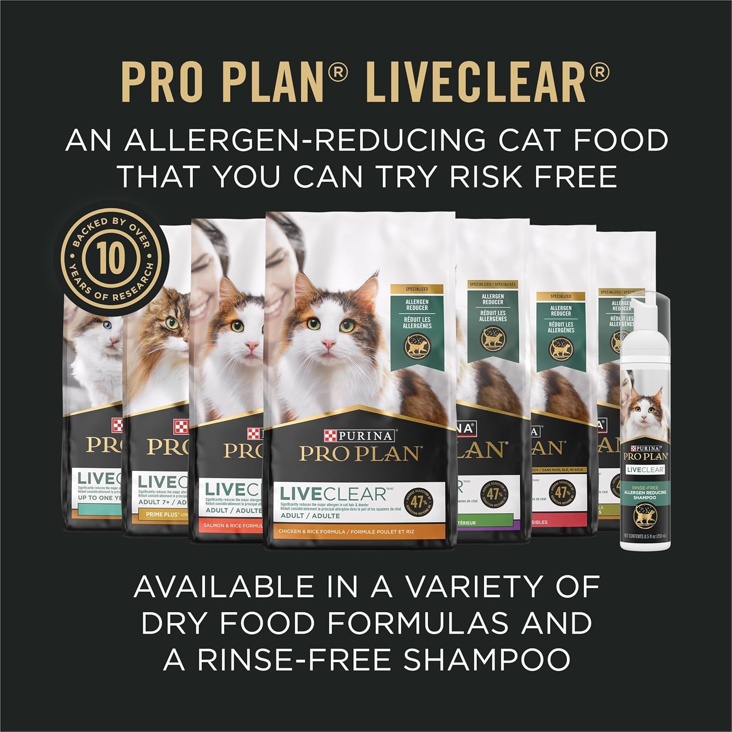 Purina Pro Plan Liveclear Allergen Reducer Cat Food Weight Control, 5.5 Lb