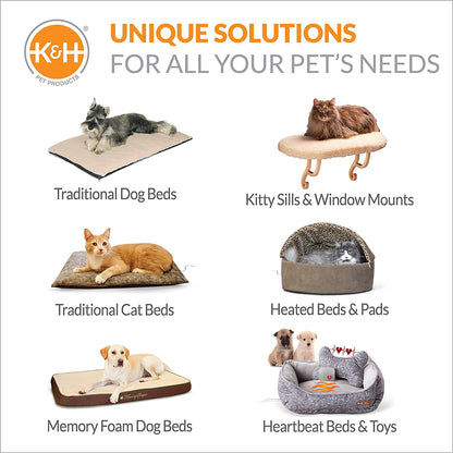 K&H Outdoor Cat House, Weatherproof Shelter for outside Pets, Olive/Olive