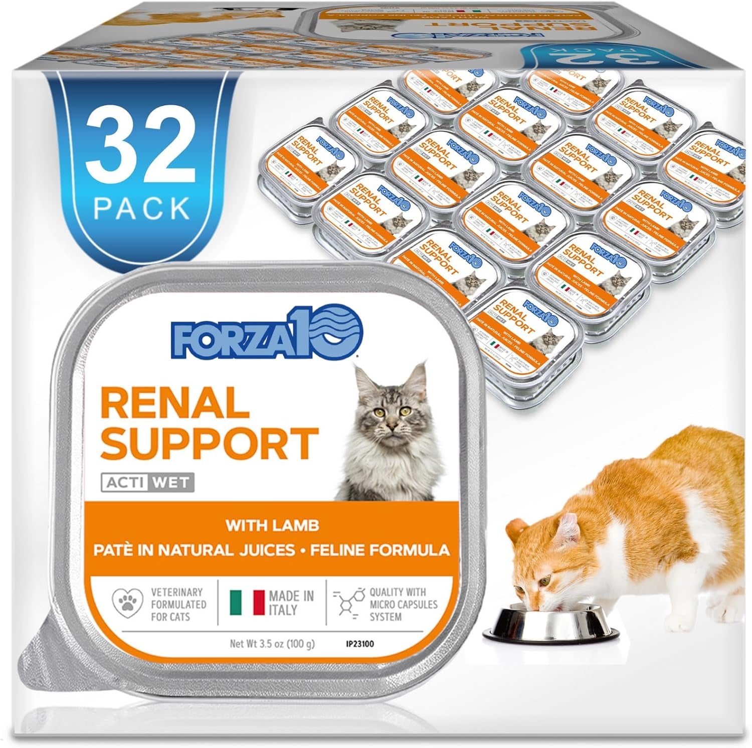 - Renal Wet Cat Food for Kidney Support, 3.5 Oz, 32-Pack