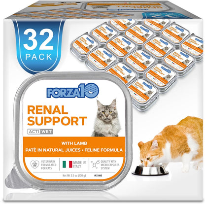 - Renal Wet Cat Food for Kidney Support, 3.5 Oz, 32-Pack